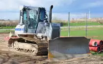 Komatsu Raupen - Erdhobel, Euskirchen 27.03.2010