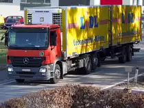 ACTROS2541 von LIDL ist nach erfolgter Zustelltour wieder Richtung Zentrallager unterwegs ;100323