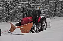 Bauerhilfe als Ableppdienst im Winter 2010 in Buchenhorst bei Velgast am 13.02.2010