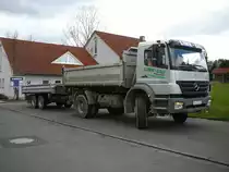 MB Atego mit Anh�nger steht in 36100 Petersberg-Marbach, M�rz 2010