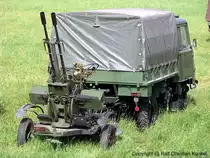 ZU 23-2 - sowjetische Zwillingsflak, Kaliber 2 x 23 mm, ab 1964 auch in der NVA, als Zugfahrzeug dient hier ein Robur LO 2002 A MTW - im Bestand vom   Milit�rhistorische Rad- und Kettenfahrzeuge e.V.  Torgau - fotografiert 31.05.2008 zum  Tag der Begegnung  in Torgau - Copyright @ Ralf Christian Kunkel