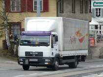 MAN Pritschenaufbau unterwegs in Aarwangen am 25.03.2010 .. 15:37:31, Belichtungsdauer: 0.005 s (10/2000) (1/200), Blende: f/4.7, ISO: 100, Brennweite: 16.30 (163/10), 