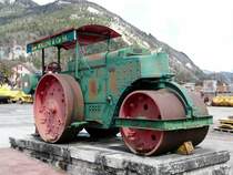 Dampfwalze  KAELBLE von Rob.Aebi abgestellt in Baulmes am 04.04.2010