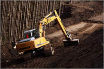 Ein LIEBHERR 904 Litronic bei der Arbeit...