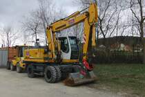 Liebherr Bagger 904 gesehen am 4.4.2010 in Kirchahorn in der Frnkischen Schweiz