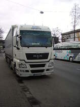 Der MAN TGX von Euro Leasing in Frankfurt am Main abgestellt am 21.03.10   
