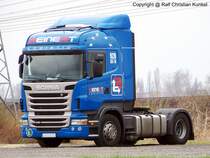 Scania R 420 Sattelzugmaschine - fotografiert am 05.04.2010 im Land Brandenburg - Copyright @ Ralf Christian Kunkel