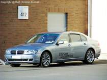 BMW Hydrogen 7 - Hybridantrieb beim BMW 760i (760li) mittels Wasserstoff - umweltfreundlich, kologisch - fotografiert am 09.09.2009 zum  Tag Der Offenen Tr  im BAM Versuchsgelnde Horstwalde im Land Brandenburg - Copyright @ Ralf Christian Kunkel