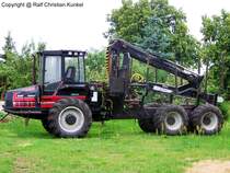 Valmet 836 Forsttraktor - fotografiert am 12.07.2008 im Land Brandenburg - Copyright @ Ralf Christian Kunkel