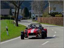 Diesen Caterham Seven habe ich am 10.04.10 in Michelau (Luxemburg) fotografiert. Weiss jemand um welche Marke es sich handelt? (Jeanny)