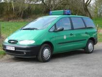 Ford Galaxy der Bundespolizei gesehen im Stadtgebiet von 36088 Hnfeld, April 2010