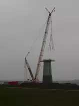 Ein Terex Raupenkran am 13.04.10 in Kilianst�dten. 