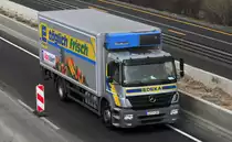 Mercedes Axor, K�hlkoffer  EDEKA , A 61 bei Heimerzheim - 14.04.2010