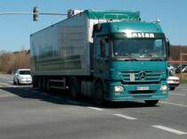 Mercedes-Sattelzug am 15.April 2010 in Bergen/Rgen.