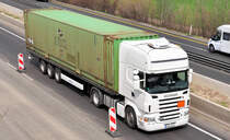 Scania R 500 Container-Sattel - A 61 bei Heimerzheim 14.04.2010