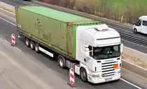 Scania R 500 Container-Sattel - A 61 bei Heimerzheim 14.04.2010