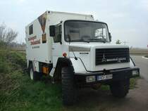 Magirus-Deutz,
Eckhauber der 3.Generation wurde ab 1971 gebaut,
gesehen im Breisgau April 2010,
