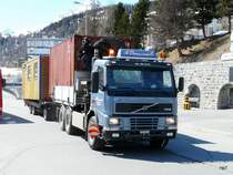 Volvo FM 12 mit Anhnger in St.Moritz