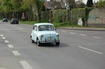 Fiat600 auf der Umgehung bei Rheindahlen. 25.4.2010