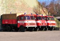3 mal LO-Feuerwehren im Freigelnde des Technik-Museum Ptnitz, 15.04.2010