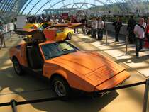Dies ist ein Bricklin SV-1. Diesen habe ich auf der AMI in Leipzig gesehen. DIes ist ein Filmfahrzeug, 14.04.07.
