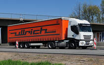 Iveco Stralis 450, Spedition  Ullrich  auf der A 61 bei Heimerzheim 22.04.2010