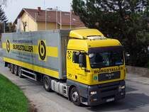 MAN_TGA18.440 von Burgstaller ist mit Ungarischem Kennzeichen auf sterreichs Straen unterwegs;100423