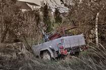 beladen und vergessen abzuladen, in grtnerischer Wildnis - 20.04.2010