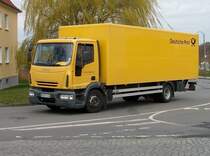 Iveco-EuroCargo Post-LKW am 27.April 2010 in Bergen/Rgen.