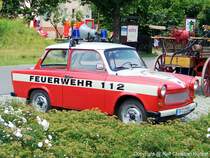 PKW der Freiwilligen Feuerwehr Baruth/Mark - selbst ausgebauter Trabant 601 S - fotografiert am 04.07.2009 beim Feuerwehrfest in Baruth/Mark Land Brandenburg - Copyright @ Ralf Christian Kunkel