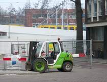 Unbekannter Gabelstapler fotografiert in Rotterdam, Niederlande am 17-02-2010.