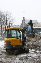 Volvo EC27C Utrecht, Niederlande 01-02-2010.