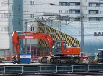 Hitachi Zaxis 280 LC Rotterdam, Niederlande 24-02-2010.