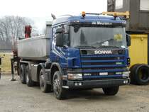 Scania 124c 420 Kipper in Mnsingen am 21.03.2010