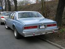 Chevrolet Caprice Classic mitte 80er Jahre, Heckansicht fotografiert im Mrz 2010 in Finsterwalde