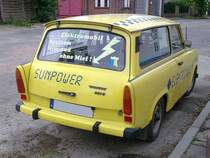 Trabant 601 S Universal Elektromobil,Heckansicht 
Doberlug-Kirchhain 01.05.2010