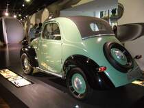 Fiat 500B  Topolino  im Zeithaus der Autostadt Wolfsburg.