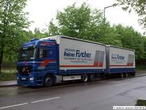 MB Actros 2546 - Spedition  Rainer Fischer  Hngerzug in Obertrkheim. (01.05.2010)