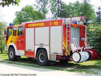 Hilfeleistungslschfahrzeug HLF 20/16 der Feuerwehr Stadt Baruth/Mark auf einem Iveco-Magirus Eurofire tector FF 140 E 28 W - Baujahr 2005 
- fotografiert am 04.07.2009 beim Feuerwehrfest in Baruth/Mark Land Brandenburg - Copyright @ Ralf Christian Kunkel