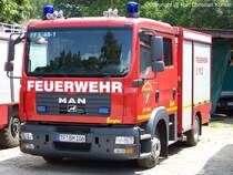 Tragkraftspritzenfahrzeug mit Wasser TSF-W der Feuerwehr Petkus (brigens mein Heimatort in dem ich aufgewachsen bin) Ortsteil der Stadt Baruth auf einem MAN TGL 8.180, Aufbau Ziegler, Baujahr 2008 - fotografiert am 04.07.2009 beim Feuerwehrfest in Baruth/Mark Land Brandenburg - Copyright @ Ralf Christian Kunkel
