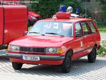 Einsatzleitwagen ELW 1 der Feuerwehr Baruth/Mark auf einem Peugeot 305 Break - fotografiert am 04.07.2009 beim Feuerwehrfest in Baruth/Mark Land Brandenburg - Copyright @ Ralf Christian Kunkel