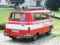 Kleinlschfahrzeug KLF der Feuerwehr Klasdorf Ortsteil der Stadt Baruth auf einem Barkas B 1000 - Baujahr 1988 - fotografiert am 04.07.2009 beim Feuerwehrfest in Baruth/Mark Land Brandenburg - Copyright @ Ralf Christian Kunkel