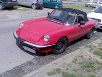 Alfa Spider, villeicht noch nicht oldtimer. Gesehen  am 03.05.2010.