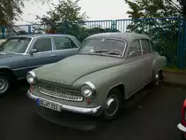 Wartburg 312 im Dresdener Alberthafen zum Dresdener Oldtimermakt 2009