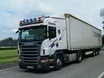 SCANIA-R420 aus Polen mit Schenker-DBLogistics Auflieger auf �sterreichs Stra�en;100510