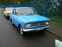 Moskwitsch 412 im Dresdener Alberthafen zum Dresdener Oldtimermakt 2009