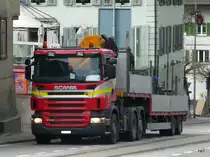 Scania Sattelschlepper unterwegs in Aarwangwen am 25.03.2010