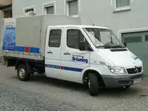 MB Sprinter der Malerfirma BR�UNING als Doppelkabiner mit kurzer Ladepritsche in 36088 H�nfeld, Mai 2010