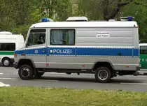 MB Vario der LaPo Th�ringen als rollende Pressestelle im Erfurt, Mai 2010