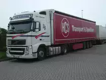 VOLVO-Sattelzug im F�hrhafen Mukran.